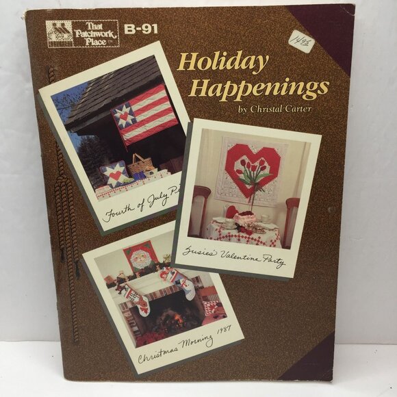 Holiday Happenings Christal Carter Quilt Patterns Easter Christmas Paperback - Picture 1 of 14